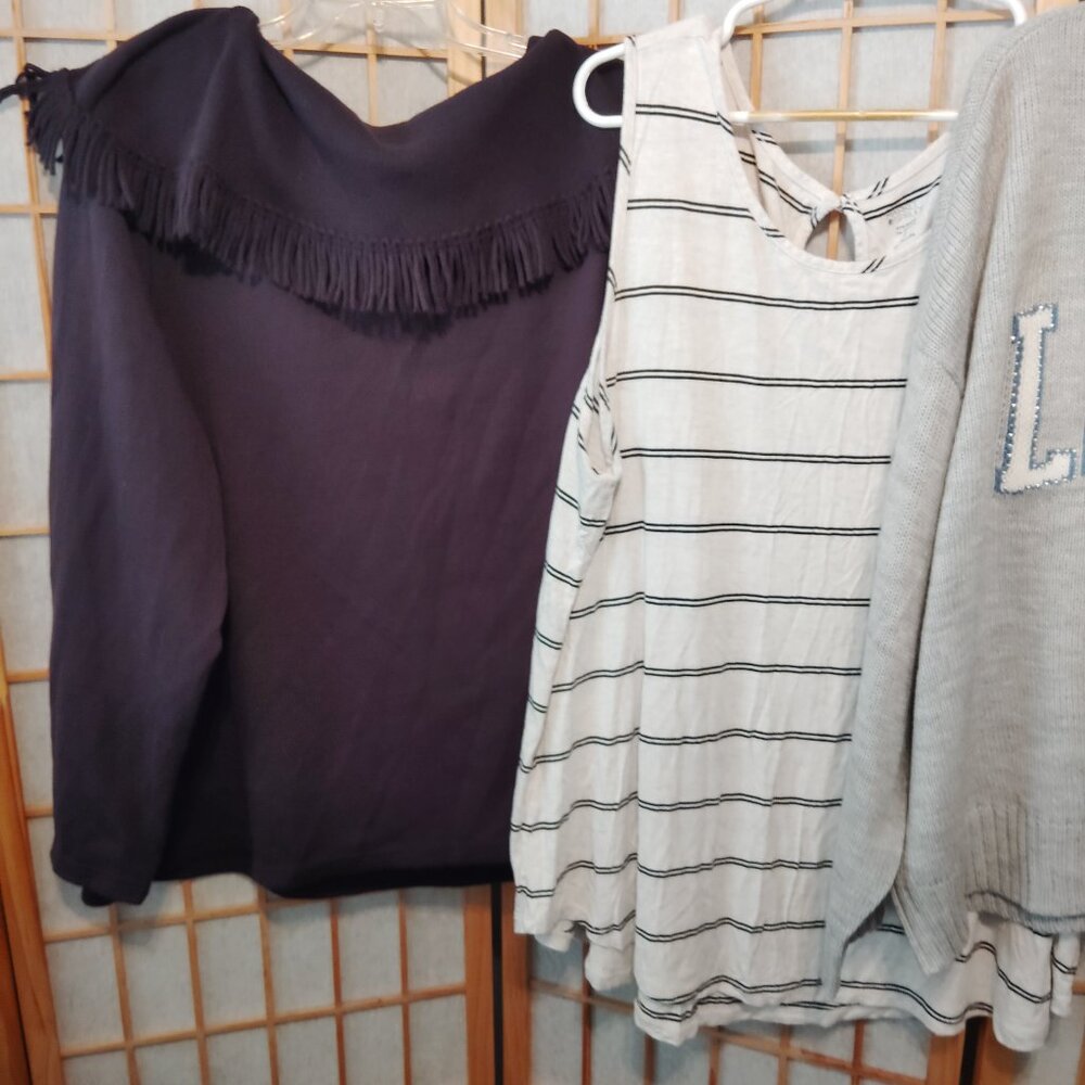 LOT OF 5/$20 WOMENS TOPS SHIRTS SWEATERS NO COMMENT MARKET & SPRUCE PLUS SIZE 3X - Picture 4 of 4